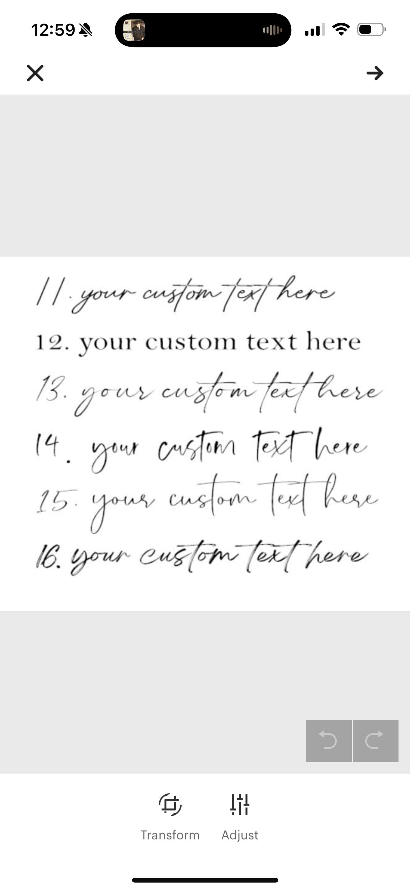 customizable framed mirror