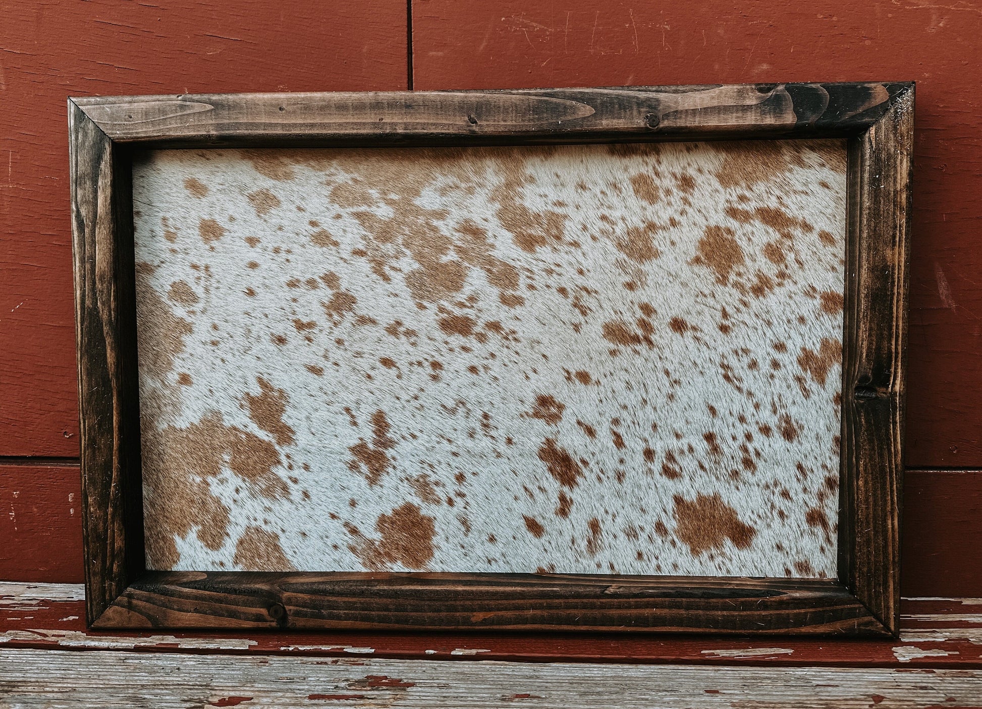 Genuine cowhide branding ceremony sign / cowhide sign