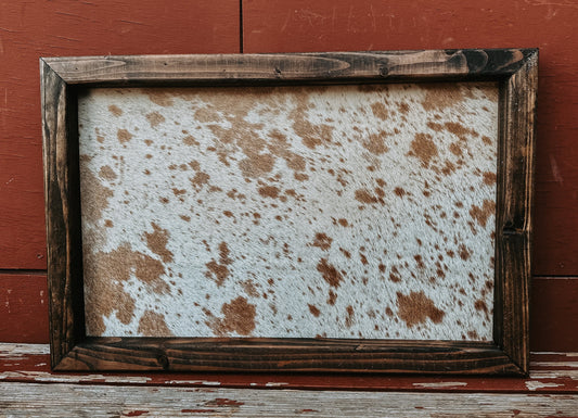 Genuine cowhide branding ceremony sign / cowhide sign