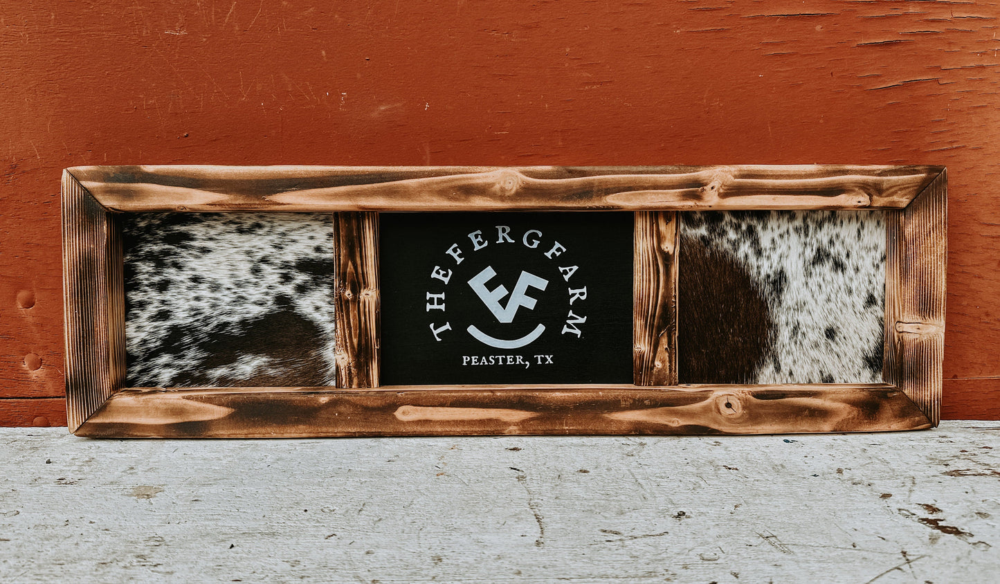 Customizable genuine cowhide sign/western sign/ handmade sign / rustic sign/ wedding guestbook sign