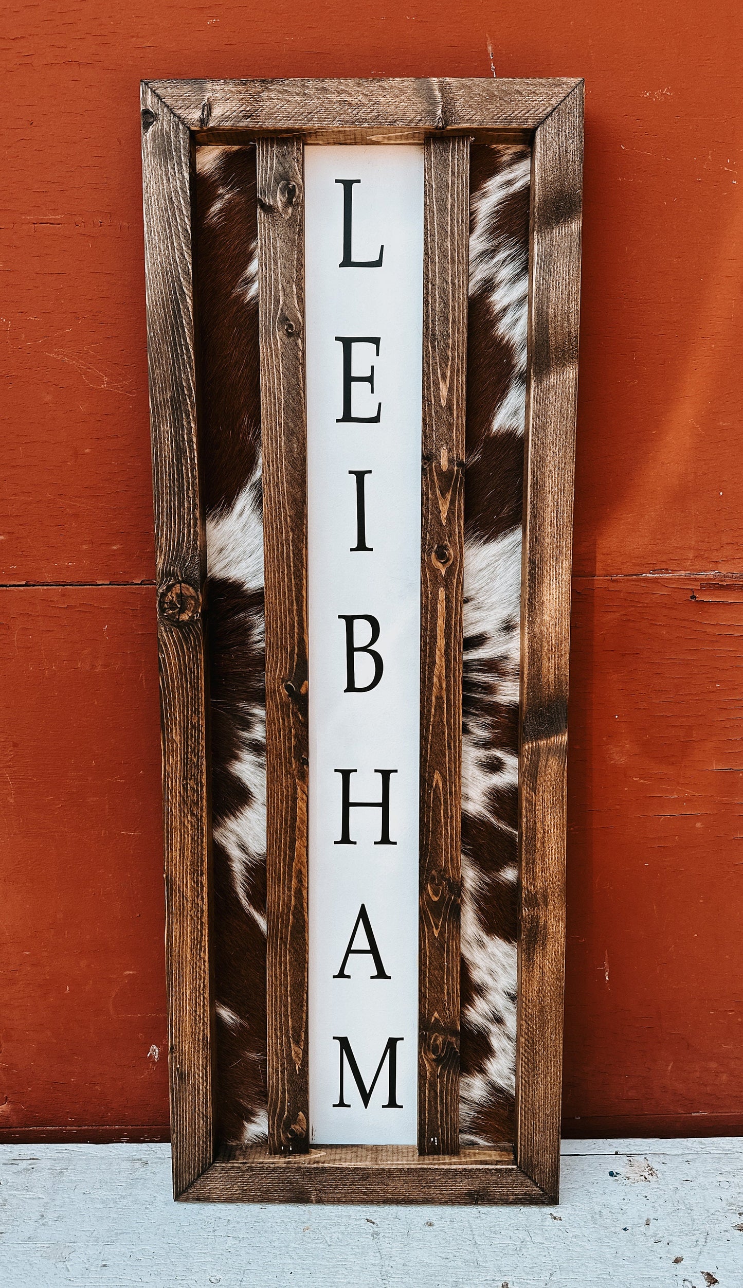 Customizable welcome sign/ western sign / cowhide sign / western decor