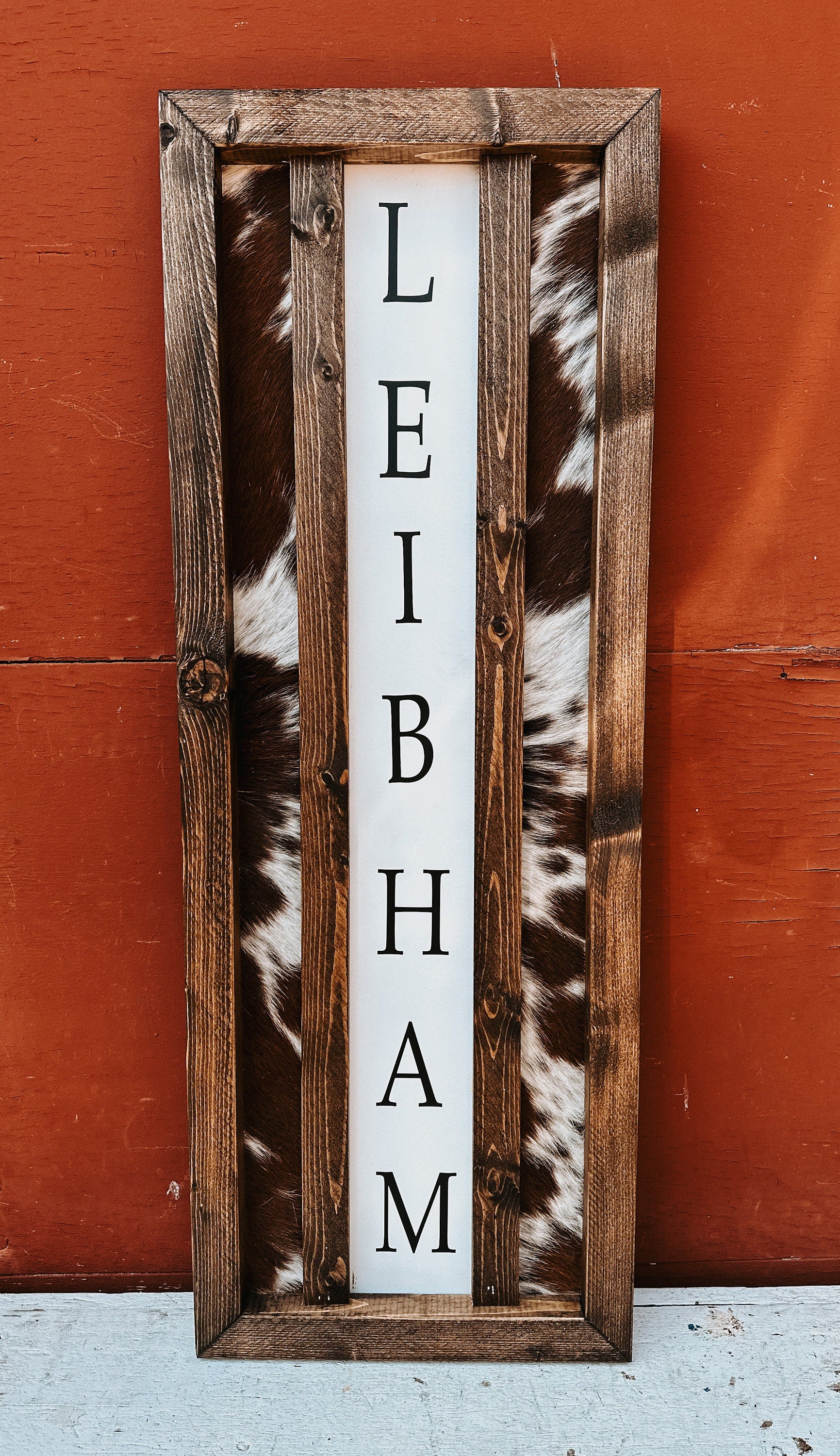 Customizable welcome sign/ western sign / cowhide sign / western decor