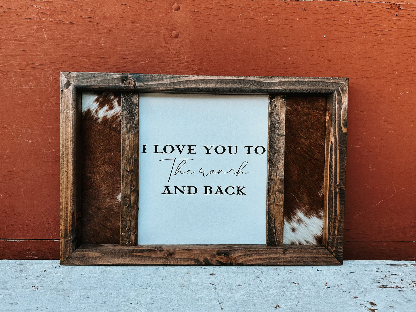 Customizable genuine cowhide sign/western sign/ handmade sign / rustic sign/ wedding guestbook sign