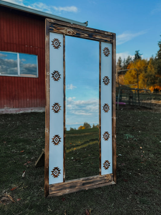 Western style floor length mirror / western decor / western home