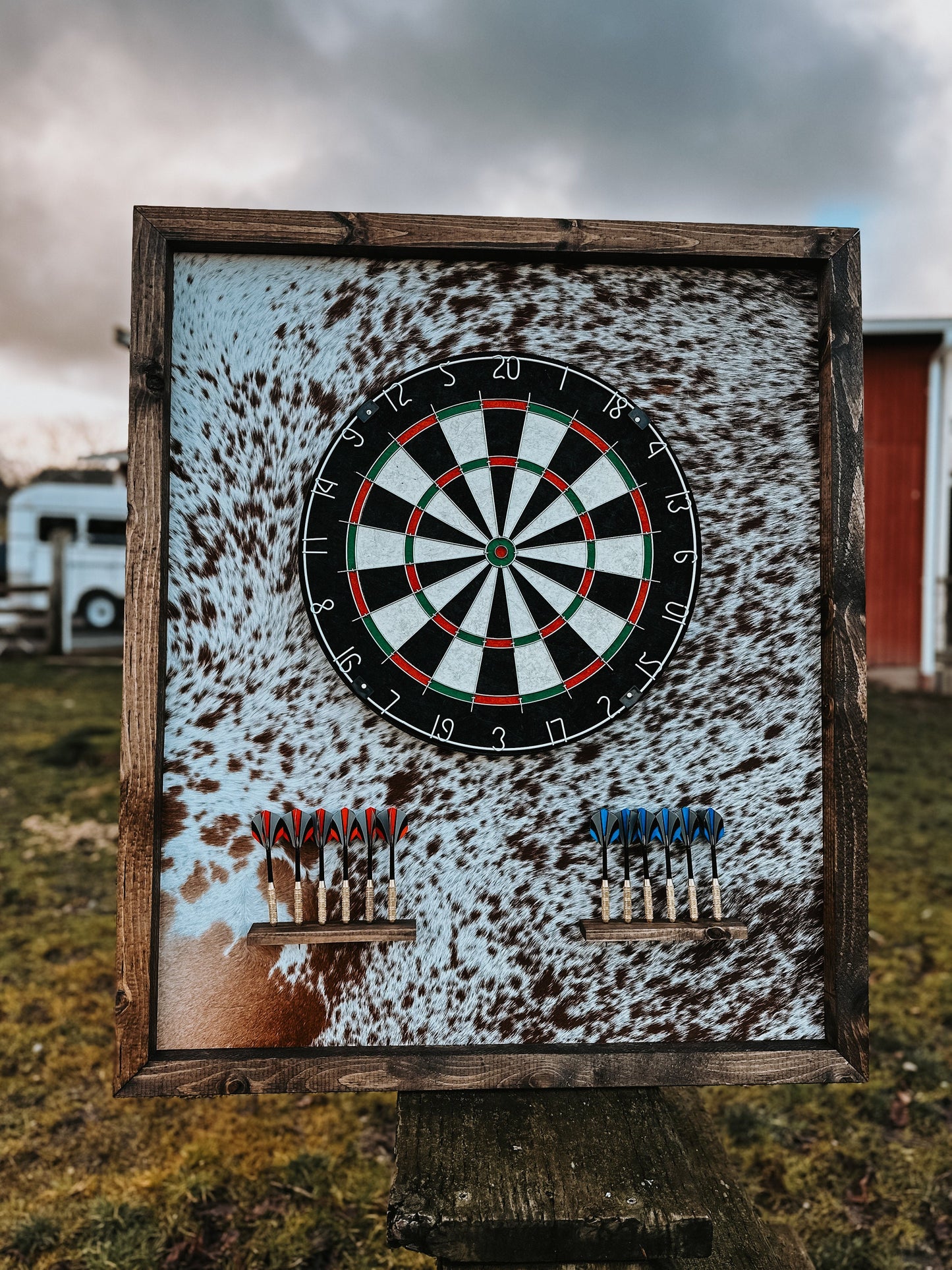 Genuine cowhide dart board