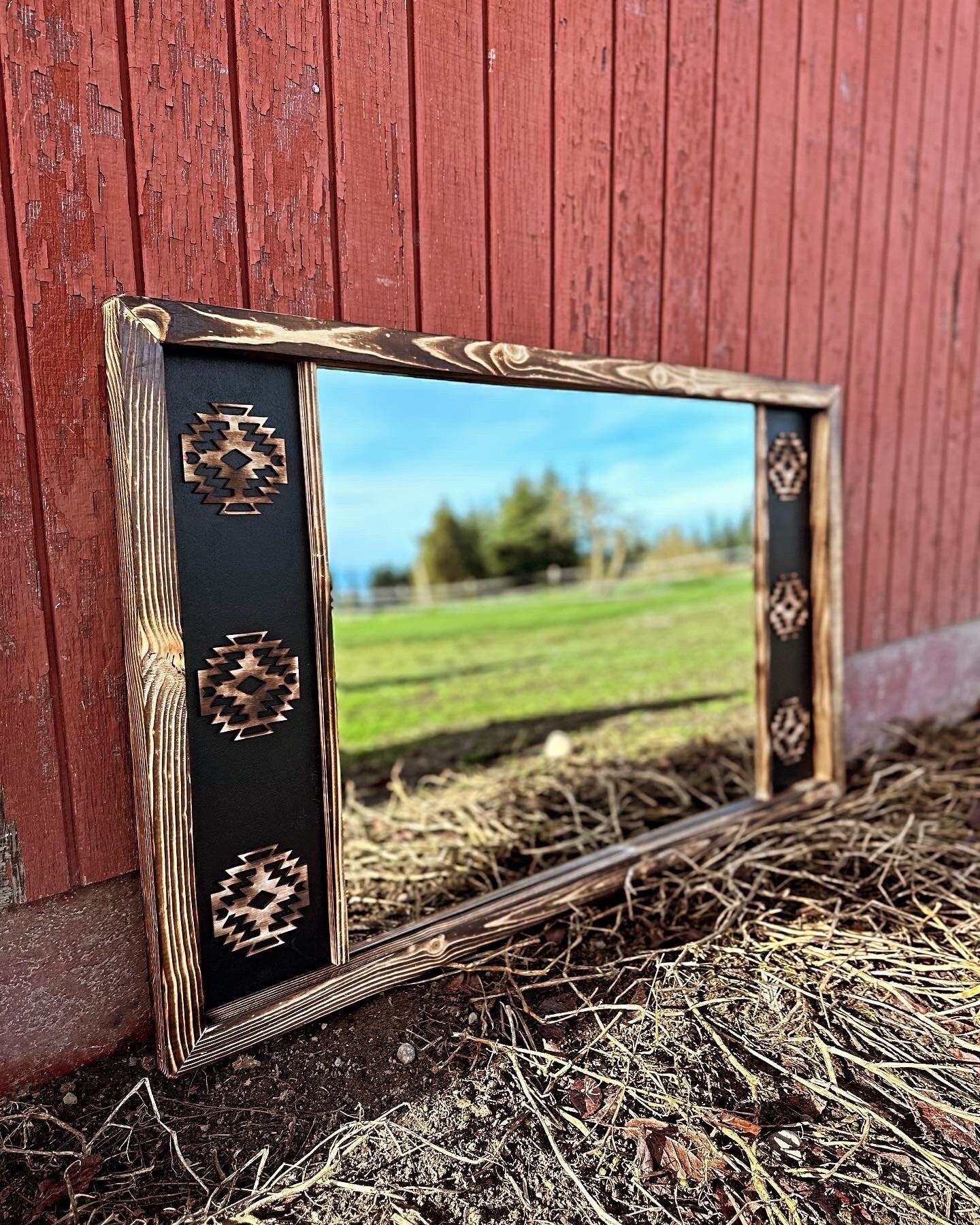 Western style mirror / western decor / western home