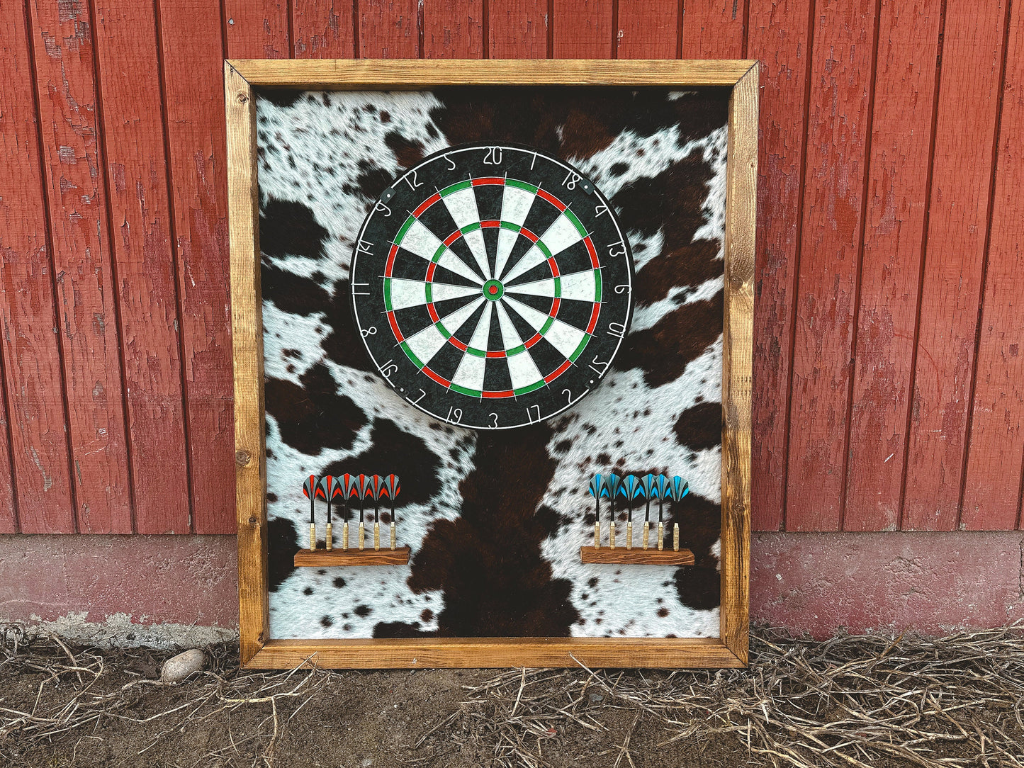 Genuine cowhide dart board