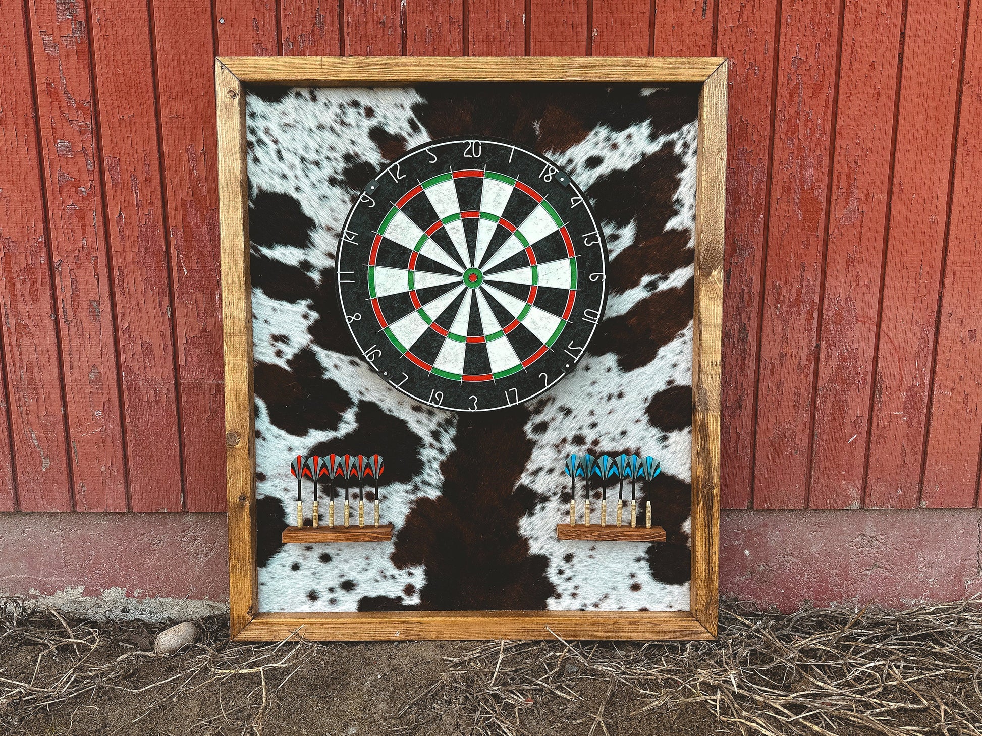 Genuine cowhide dart board