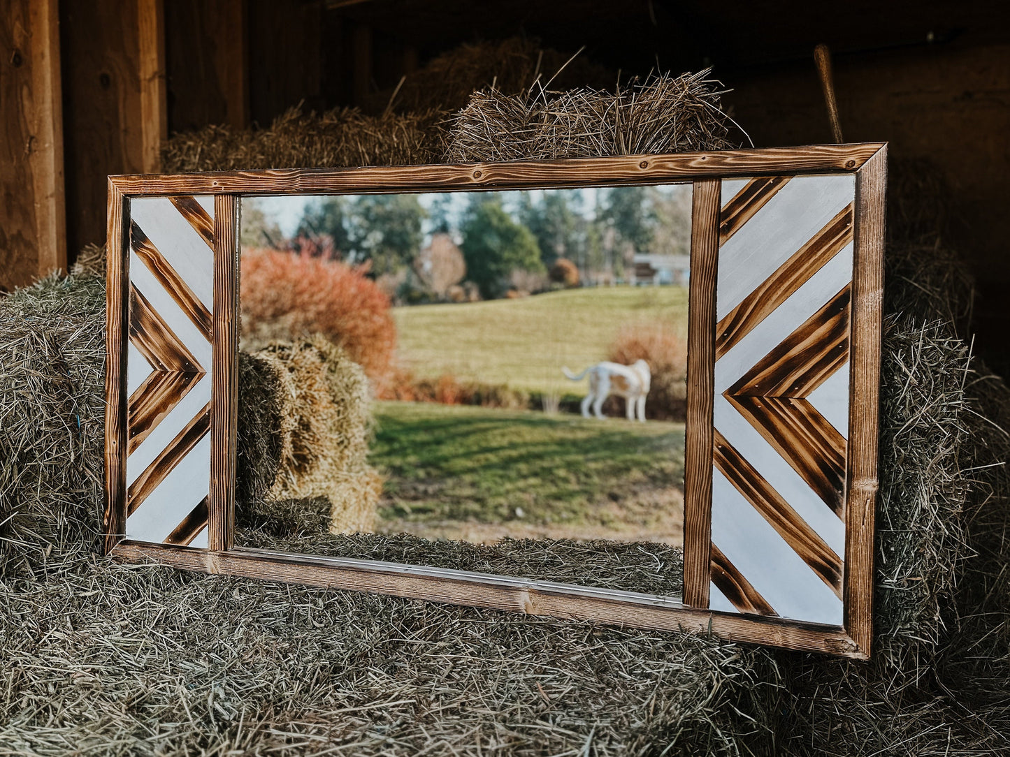 The barn quilt mirror