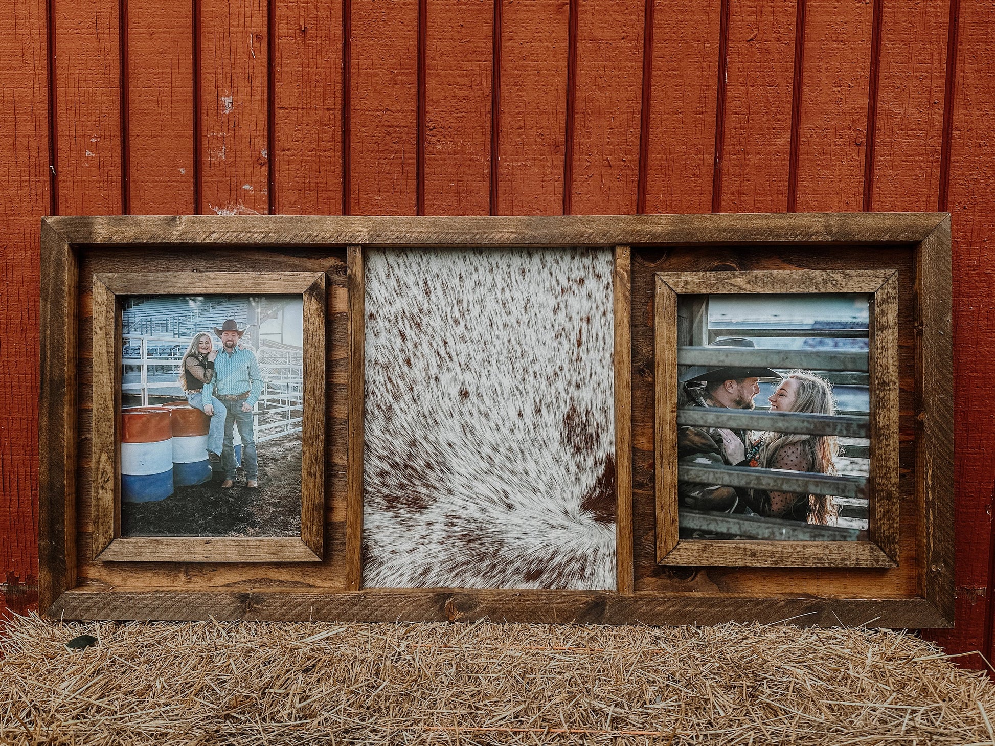 genuine cowhide - brandable picture frame