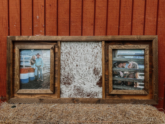 genuine cowhide - brandable picture frame