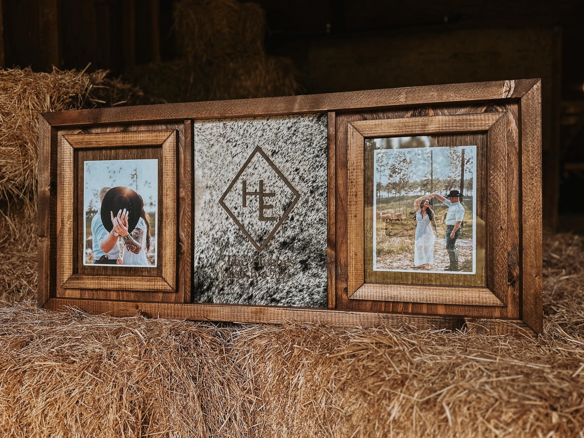 genuine cowhide - brandable picture frame