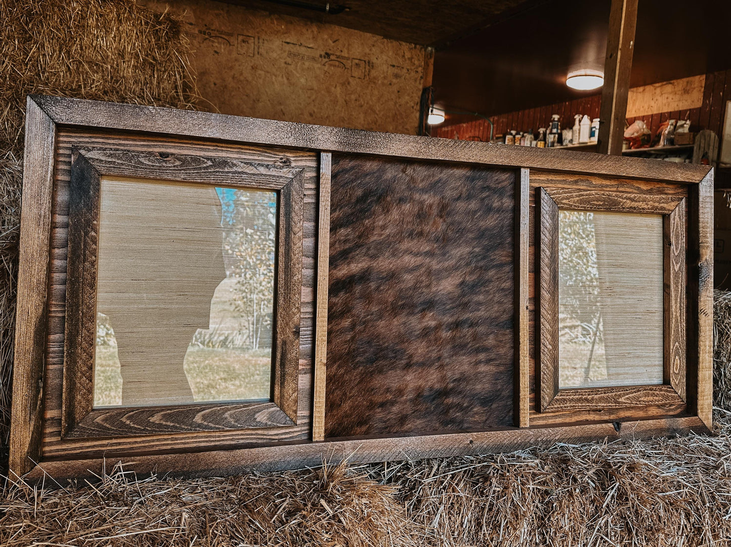 genuine cowhide - brandable picture frame