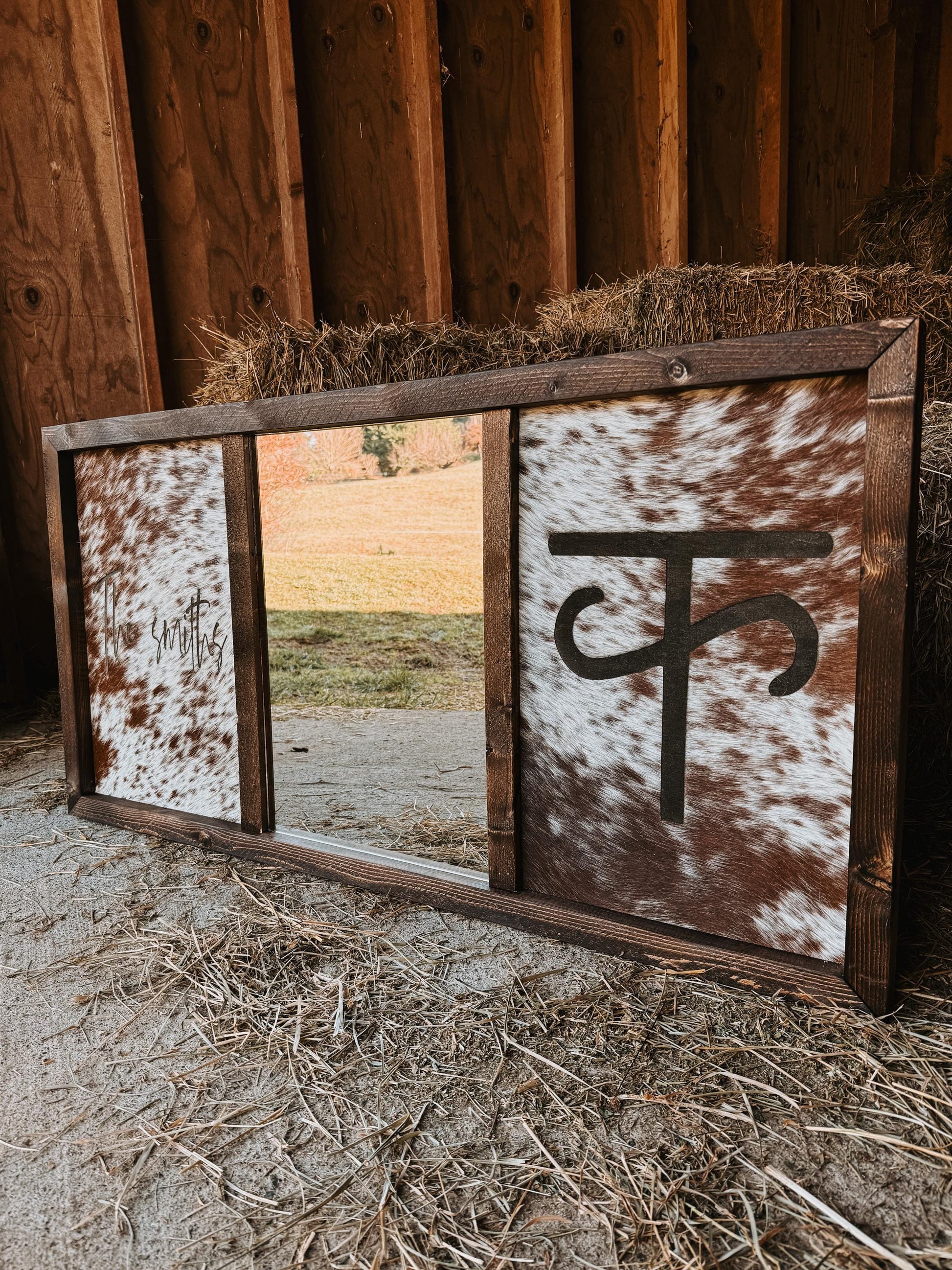Brandable western mirror