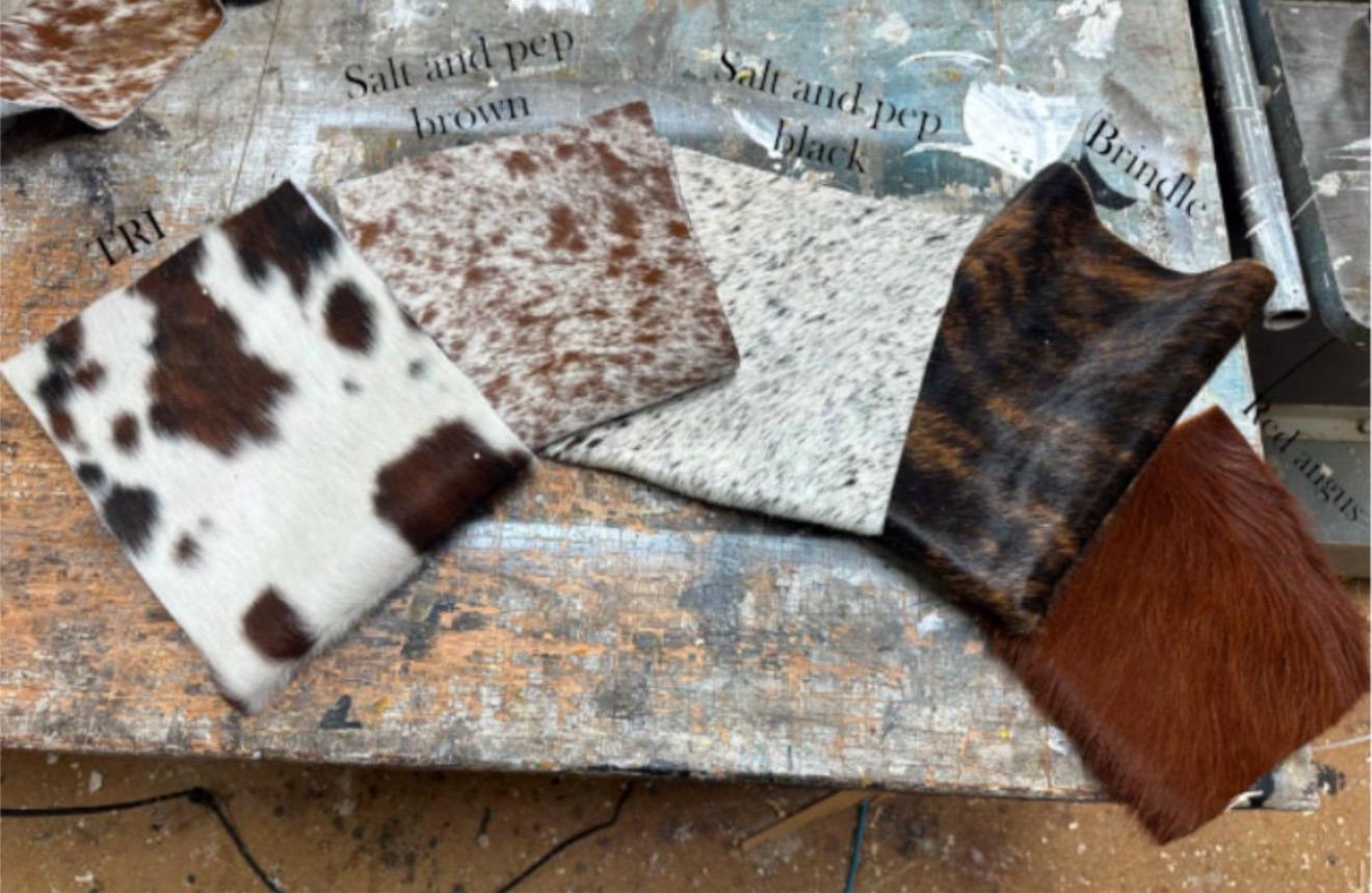 Genuine cowhide branding ceremony sign / cowhide sign