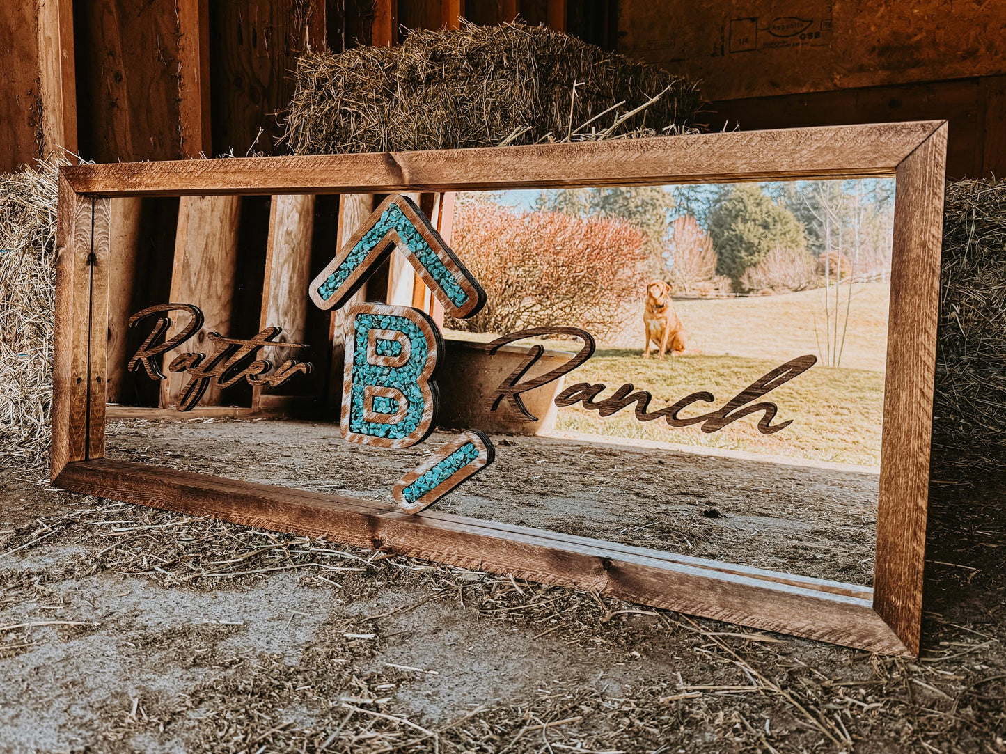 customizable framed mirror