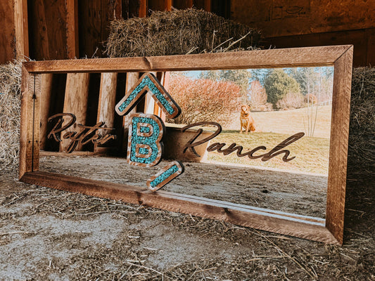 customizable framed mirror