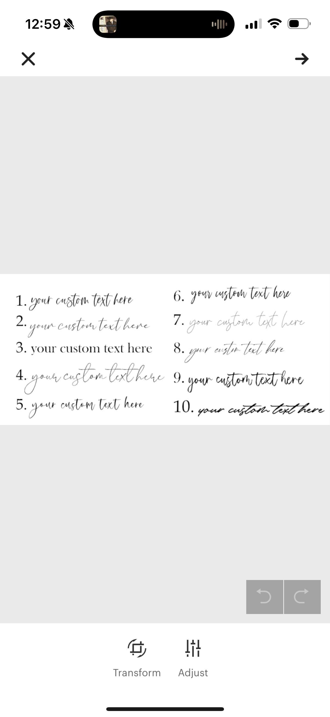 customizable framed mirror