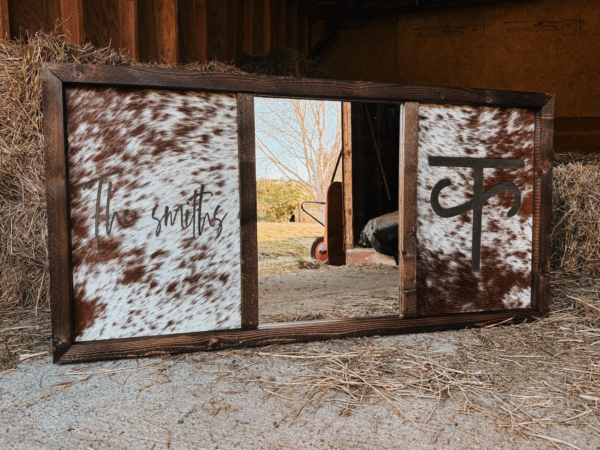 Brandable western mirror