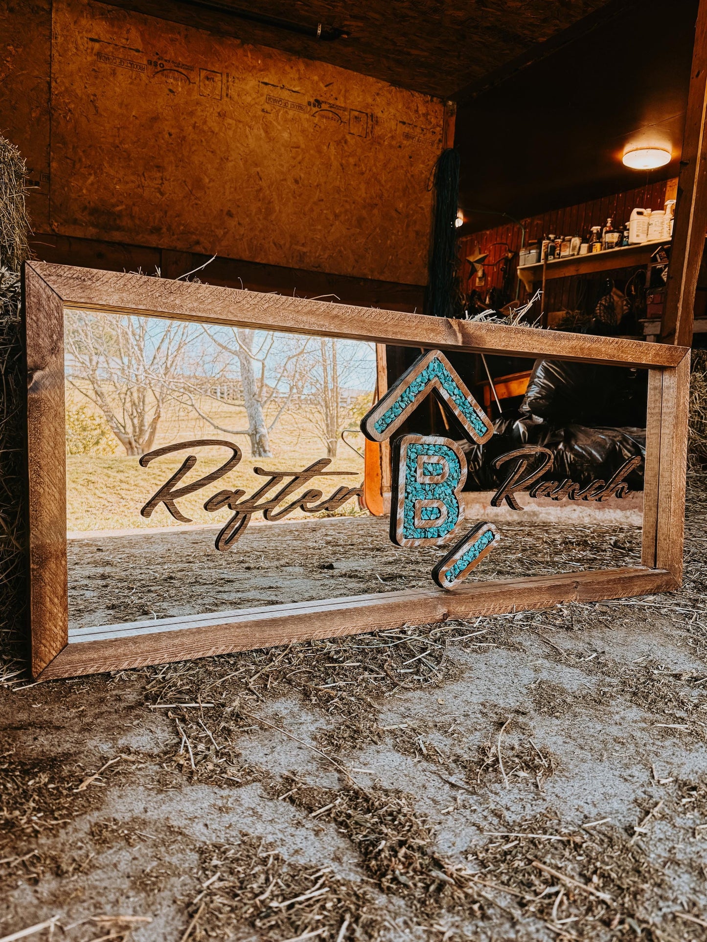 customizable framed mirror