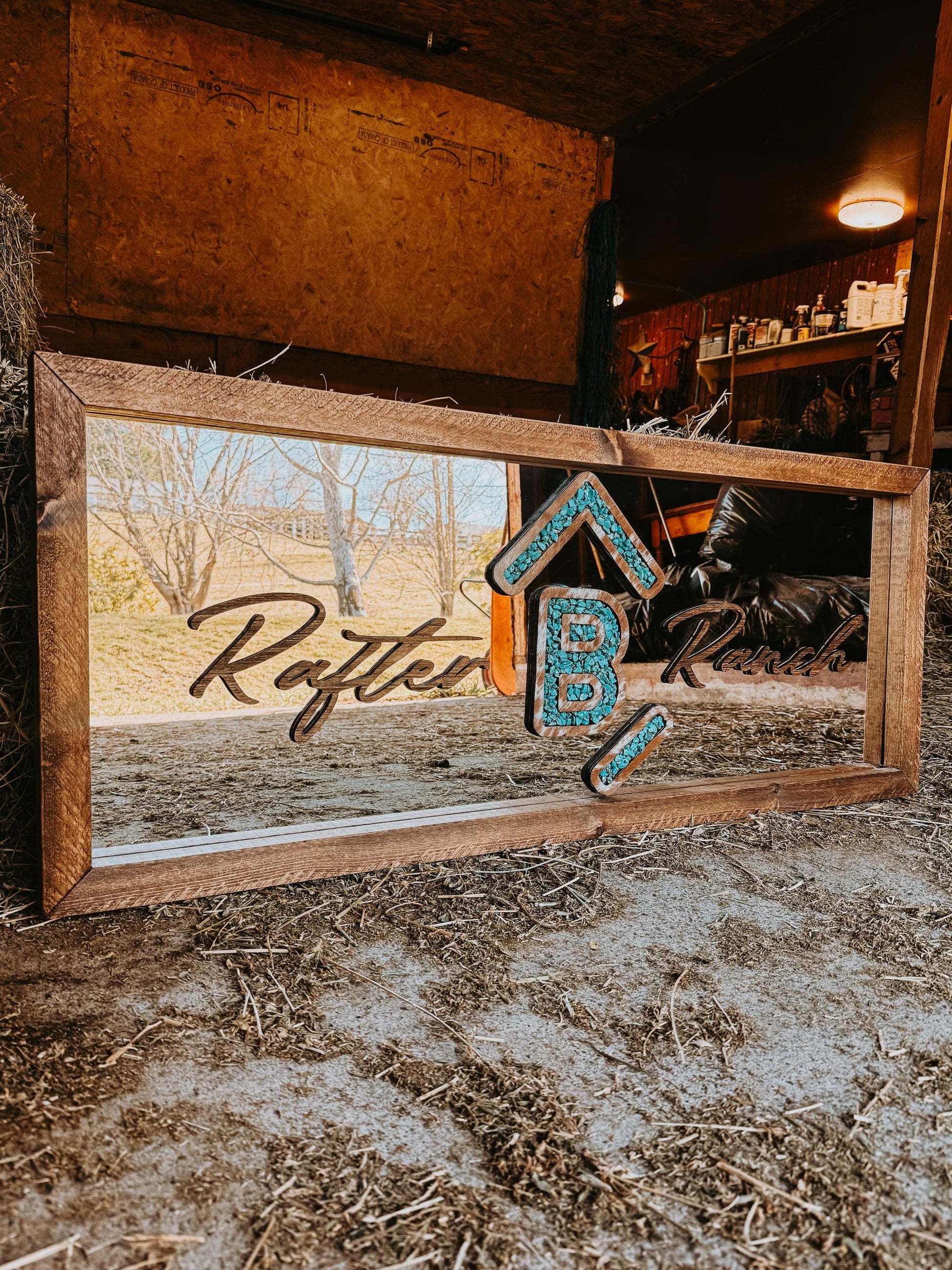 customizable framed mirror