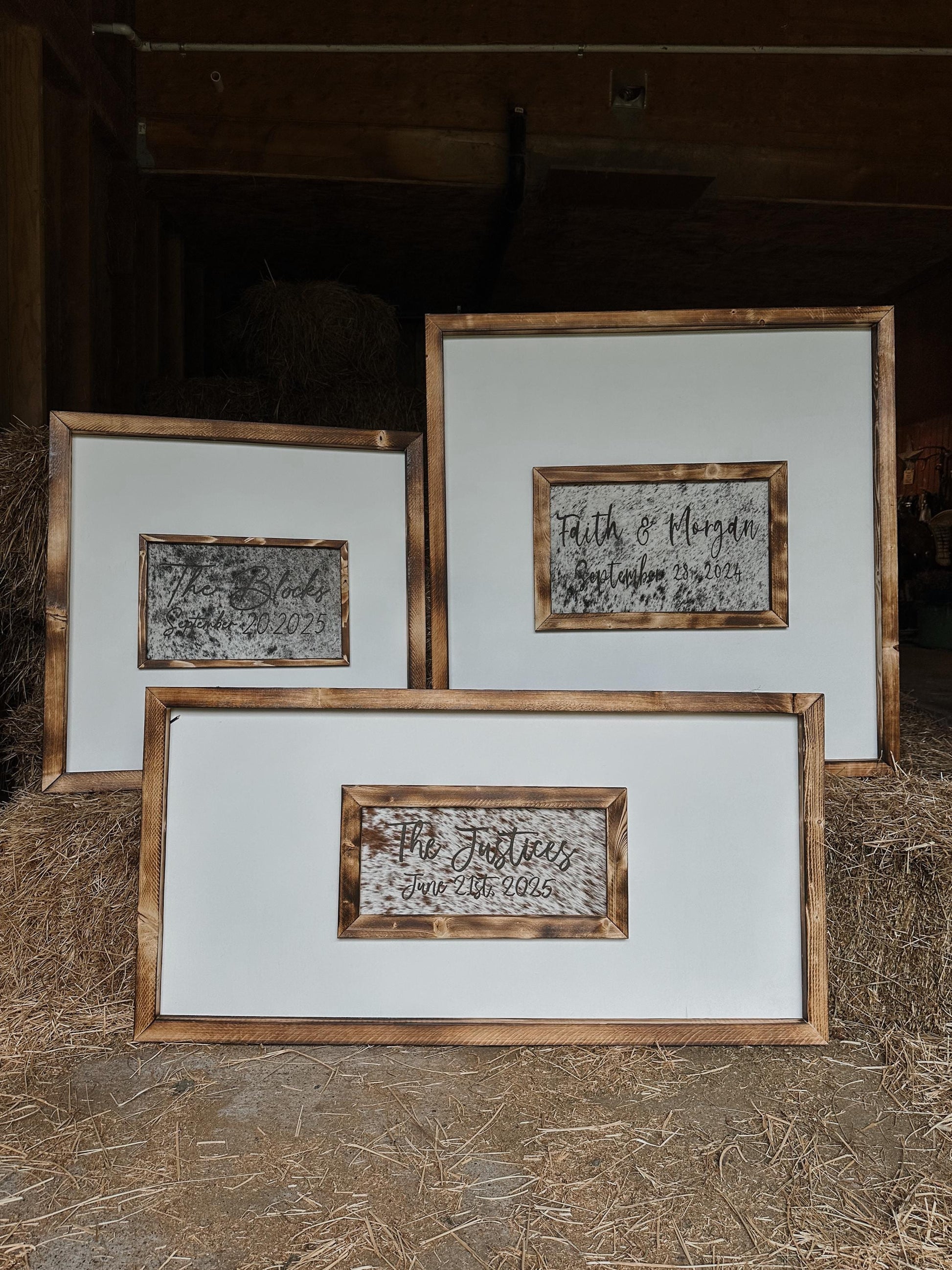 top left 30x30, top right 40x40, bottom 48x24