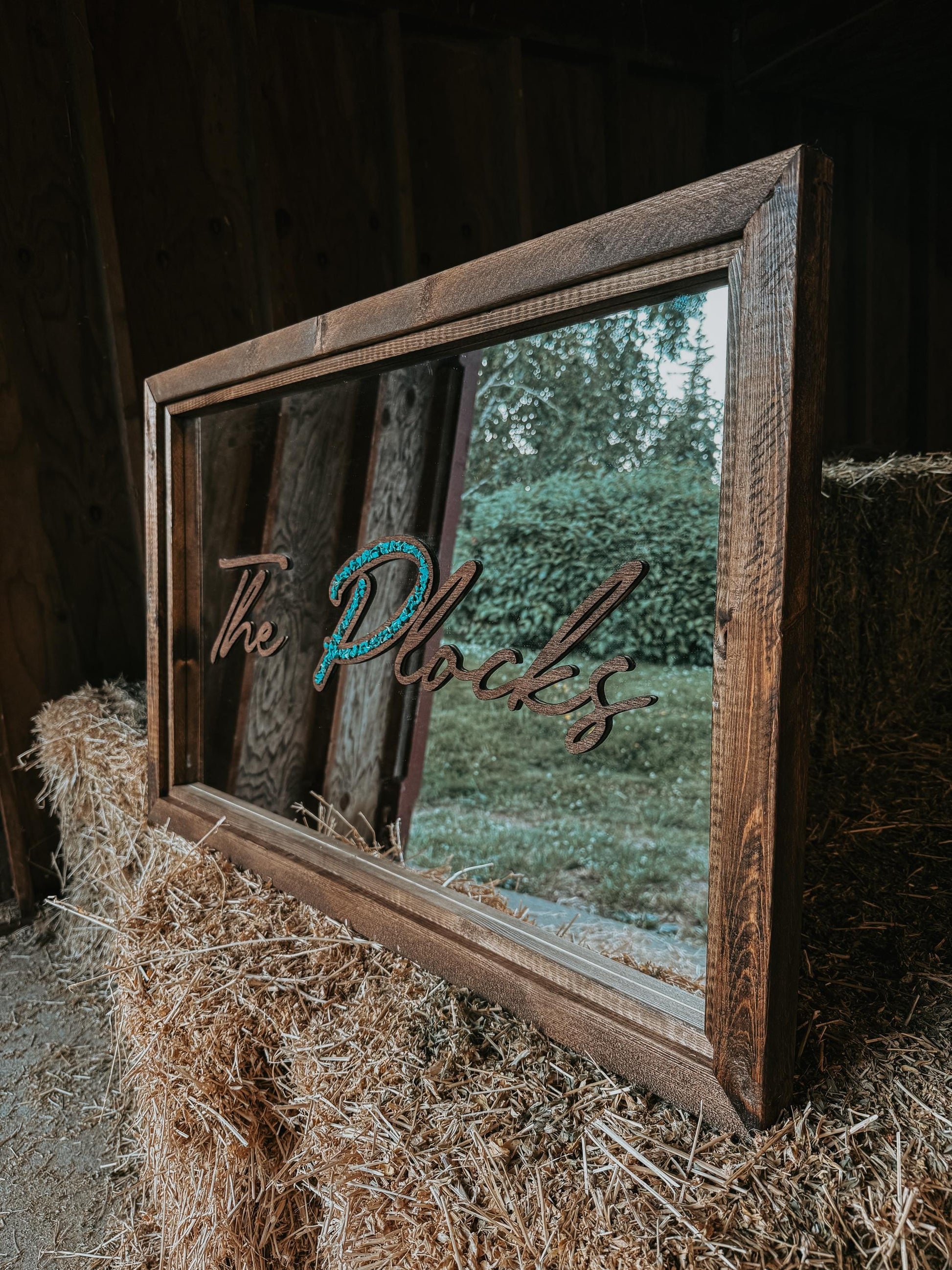 customizable framed mirror