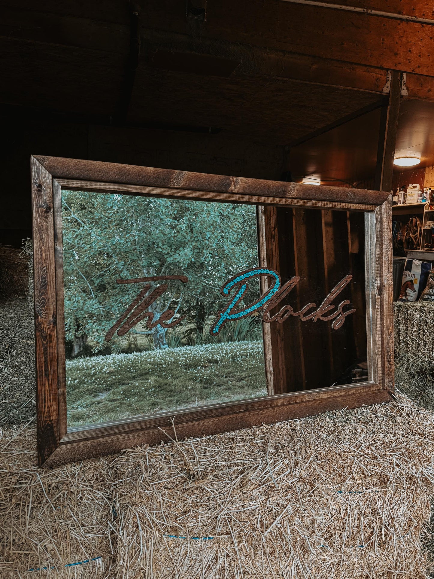 customizable framed mirror