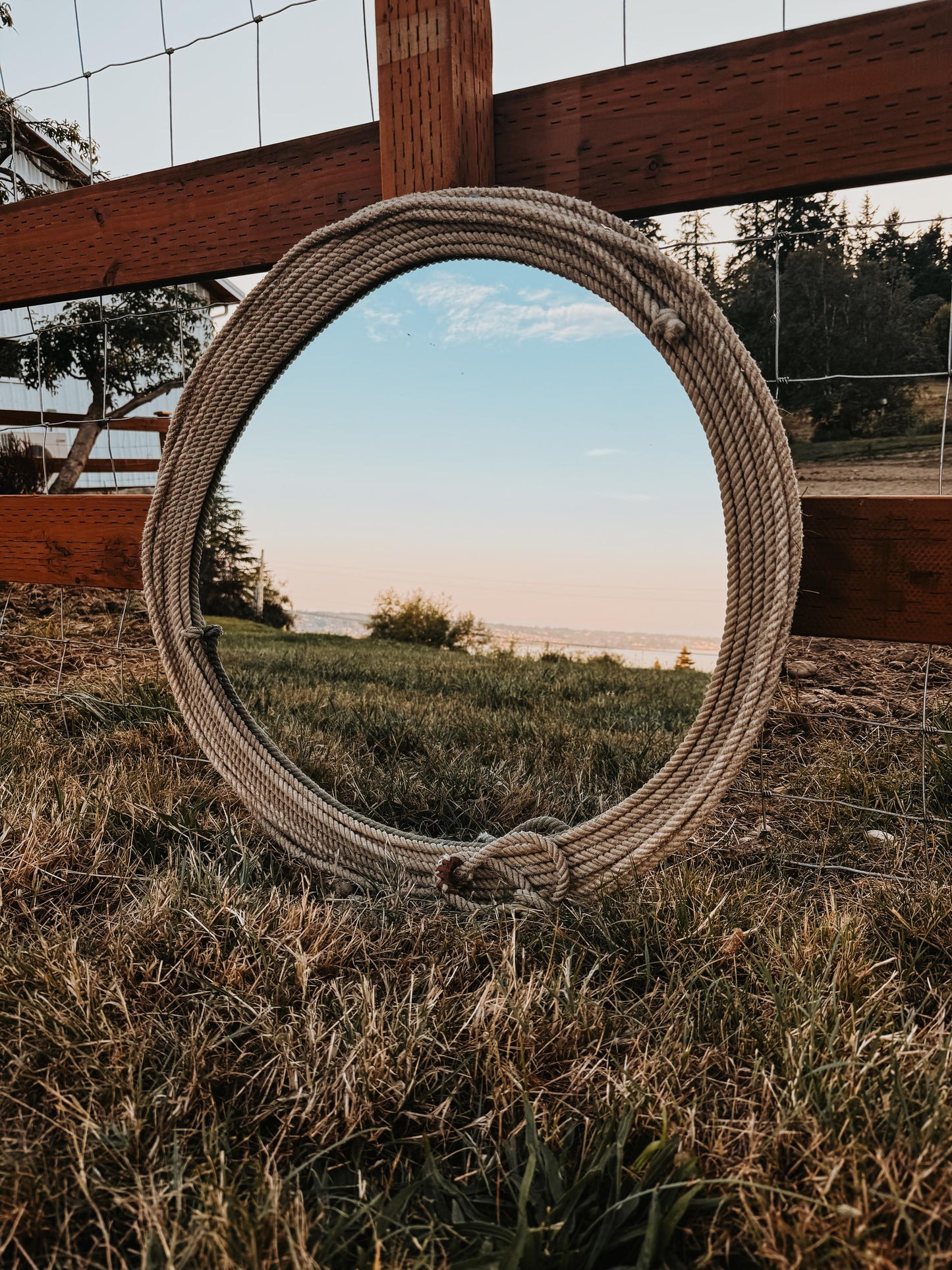 Western rope mirror
