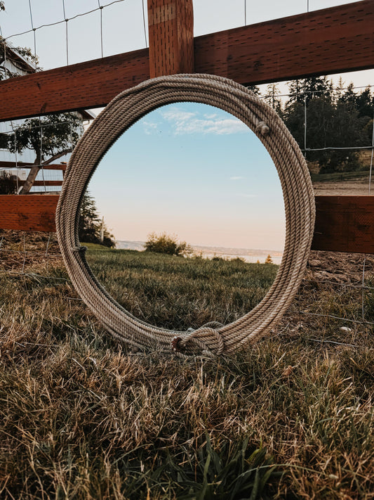 Western rope mirror