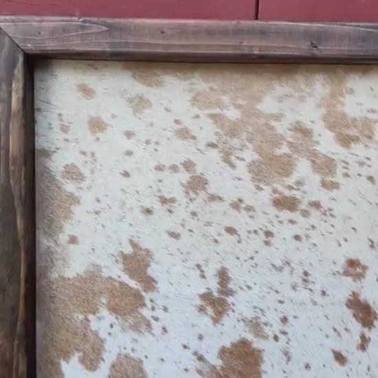 Genuine cowhide branding ceremony sign / cowhide sign