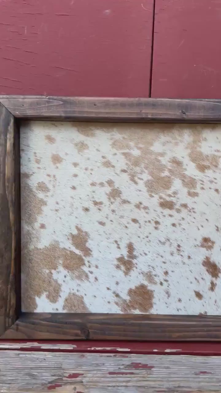 Genuine cowhide branding ceremony sign / cowhide sign