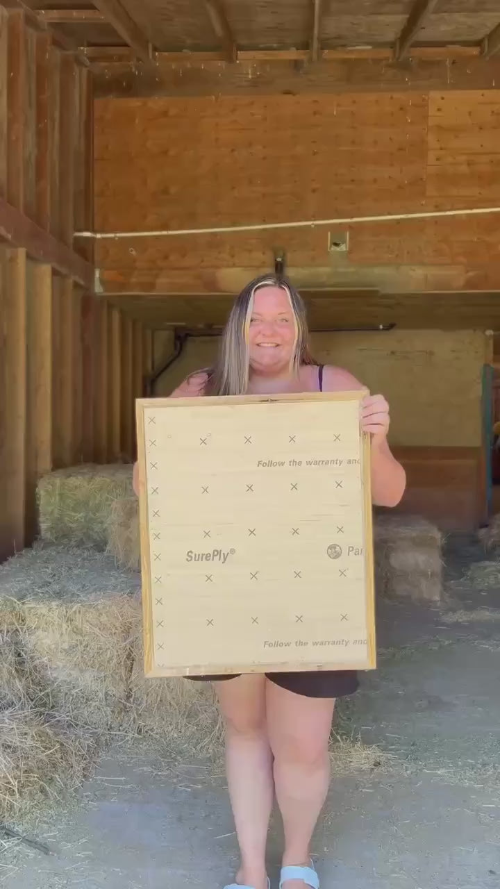 Unity ceremony / 3 cords cowhide sign