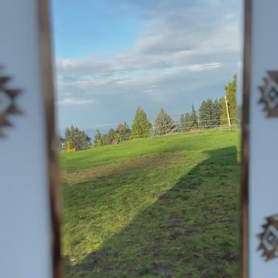 Western style floor length mirror / western decor / western home