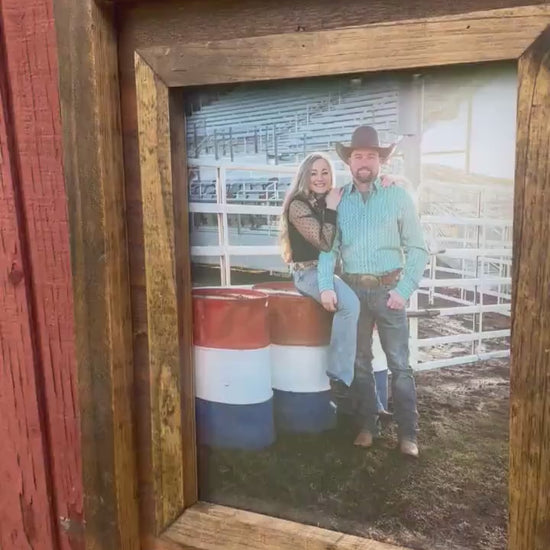 genuine cowhide -  brandable picture frame