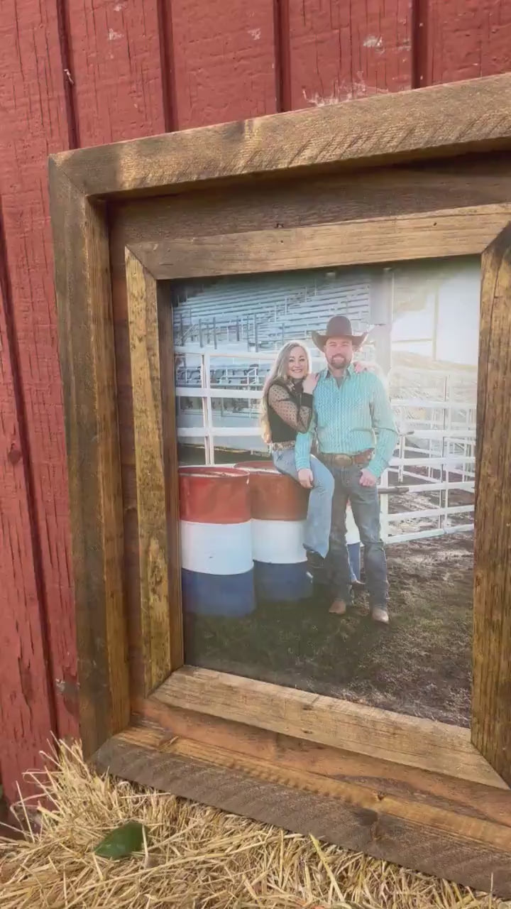 genuine cowhide -  brandable picture frame