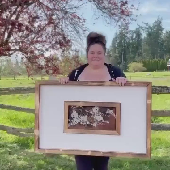 Custom Cowhide Wedding Guest Book Sign: Western Decor